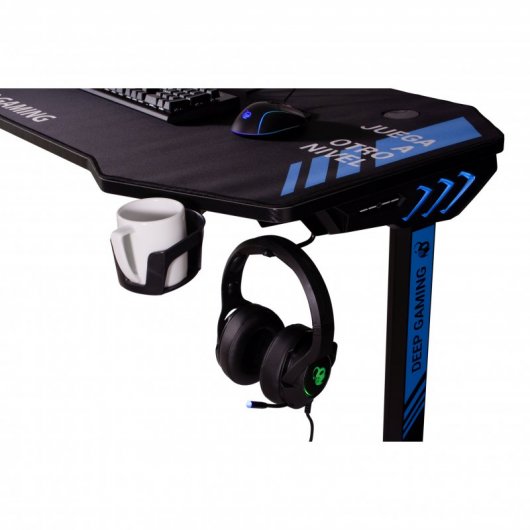 Coolbox Deppmaster XL Mesa gaming RGB Negra