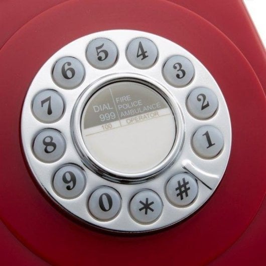 Telefono fisso retrò GPO 746 rosso