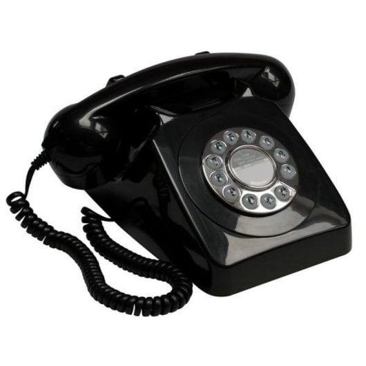 Telefono fisso retrò GPO 746 nero