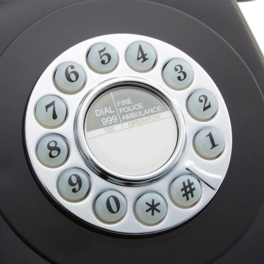 Telefono fisso retrò GPO 746 nero