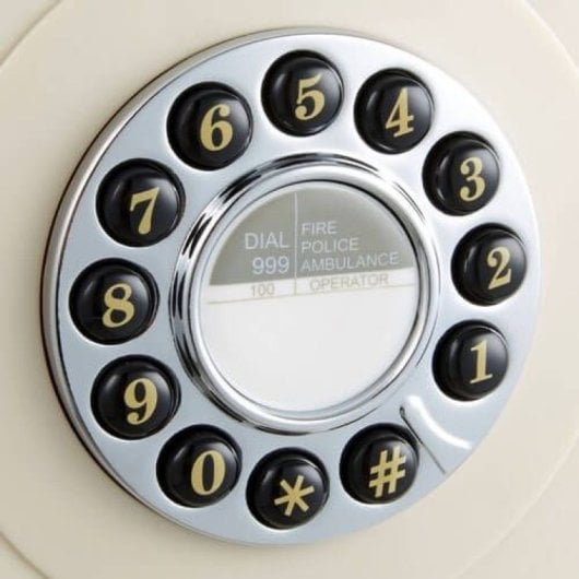 Telefono fisso da parete GPO 746 retrò avorio