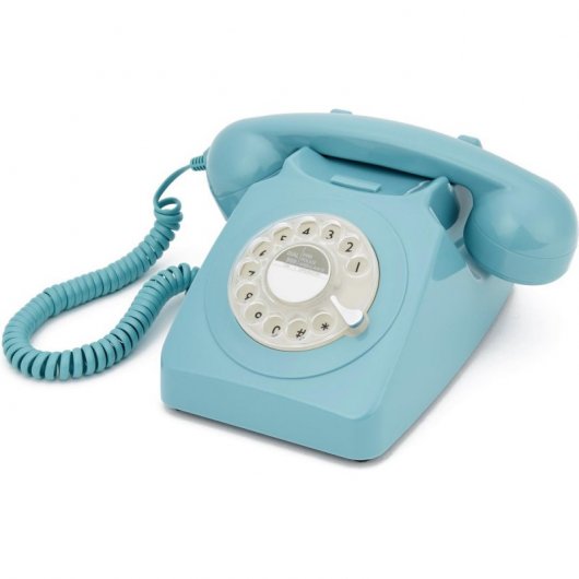 GPO 746 Rotary Teléfono Fijo Retro Azul