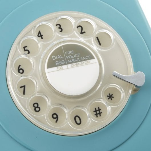 GPO 746 Rotary Teléfono Fijo Retro Azul