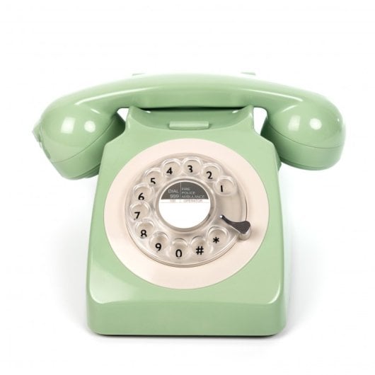 GPO 746 Rotary Teléfono Fijo Retro Verde
