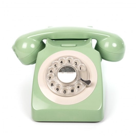 GPO 746 Telefono fisso rotativo Retro Verde