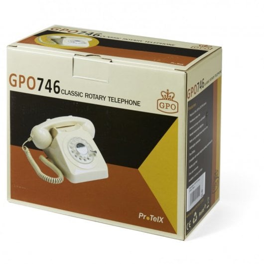 GPO 746 Rotary Retro Telefono fisso senape