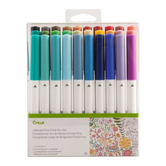 Cricut Ultimate Pack de 30 stylos 0,4 mm couleurs assorties