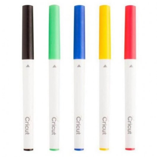 Cricut Confezione da 5 penne classiche punta fine 0,4 mm