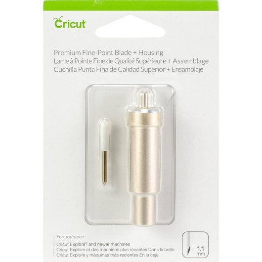 Cricut Kit Cuchilla de Punta Fina Premium + Adaptador Portacuchillas