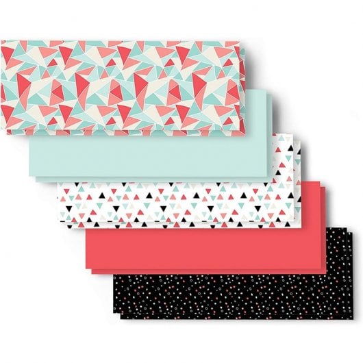 Cricut Joy Pack de 10 Hojas de Papel Adhesivo 11.4 x 30.4 cm Muestrario Caleidoscopio