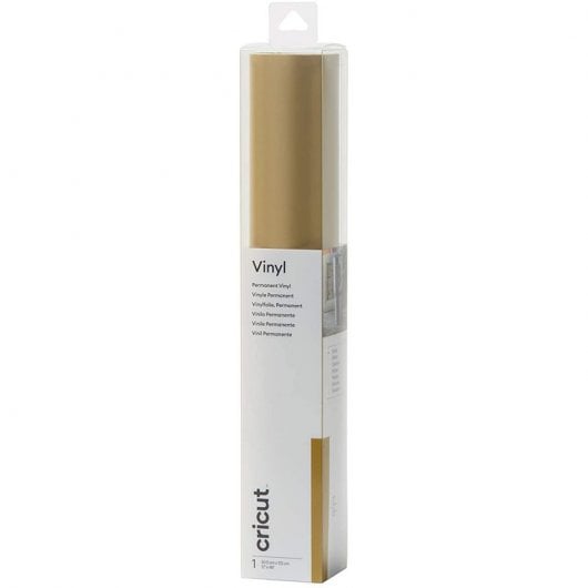 Cricut Permanentklebevinyl, 12 x 48 Zoll, Metallic-Gold