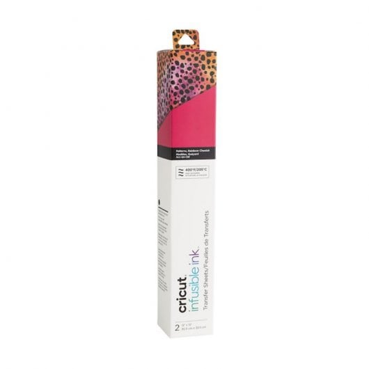 Cricut Infusible Ink Pack 2 Hojas de Transferencia Infusible Rainbow Cheetah