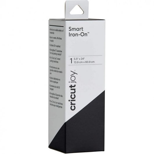 Cricut Joy Bügelfolie zum Aufbügeln, 13,9 cm x 60,9 cm, Schwarz
