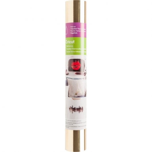 Cricut Iron-On Vinilo Textil Termoadhesivo 30.5 cm x 61 cm Dorado Claro