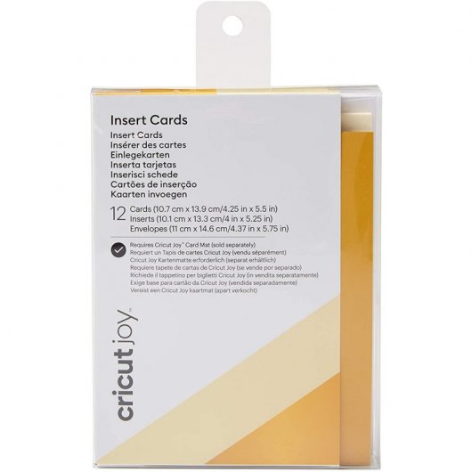 Cricut Joy Kit de Encartes para Tarjetas Crema/Dorado