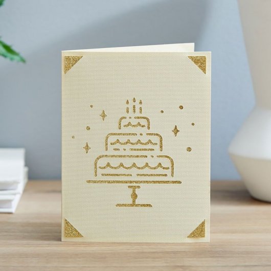 Cricut Joy Kit de Encartes para Tarjetas Crema/Dorado