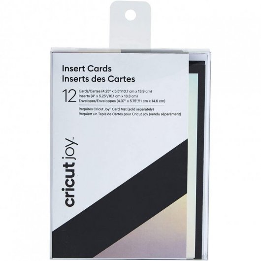 Cricut Joy Karteneinlage-Set, Schwarz/Silber