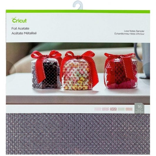 Cricut Love Notes Pack de 16 Acetatos Metalizados 12"x12" Colores Surtidos