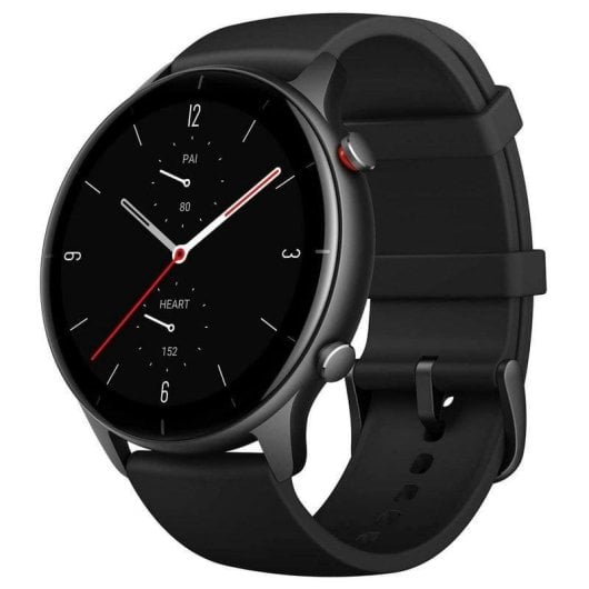 Amazfit GTR 2e Bluetooth GPS 46mm AMOLED Preto Resistência Água 5ATM SpO2 Monitor Sono