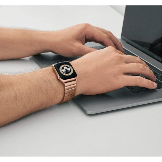 Suritt Berlín Gold Correa de Acero Inoxidable Dorado para Apple