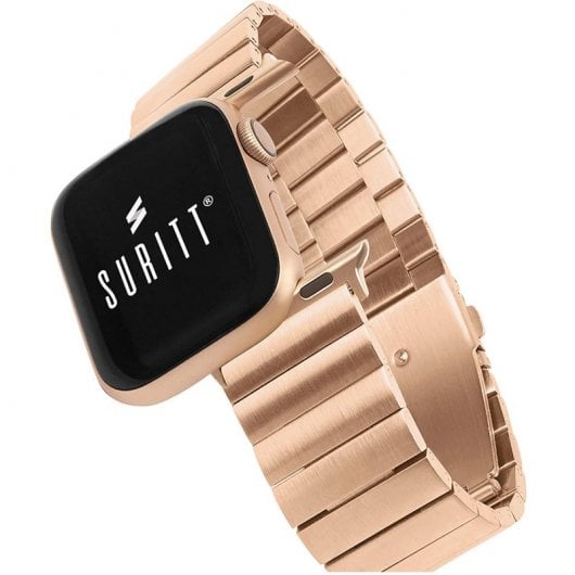 Suritt Berlín Gold Correa de Acero Inoxidable Dorado para Apple