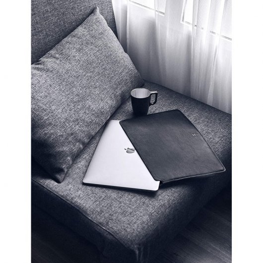 Suritt Corteccia Funda de Piel/Cuero Marrón para MacBook Pro 16"