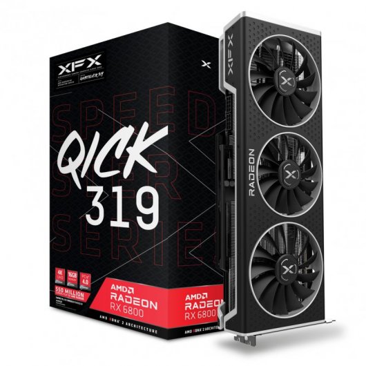 XFX SPEEDSTER QICK319 AMD Radeon RX 6800 BLACK Gaming 16GB GDDR6