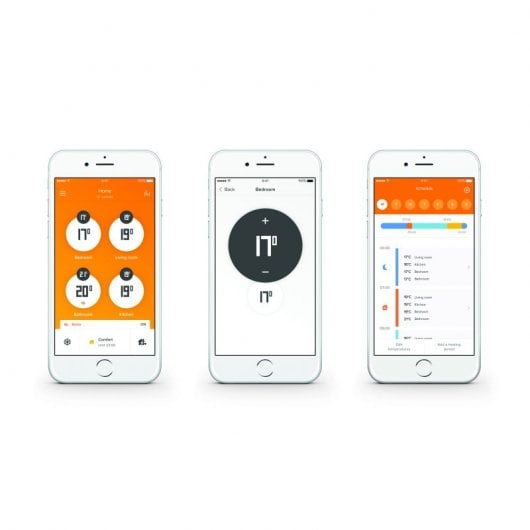 Netatmo Set 3 Valvole Termostatiche Intelligenti Aggiuntive per il Termostato Intelligente e per il Kit di base per riscaldamento centralizzato