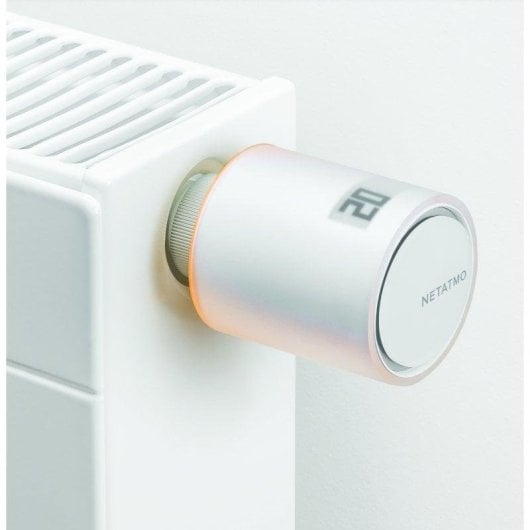 Têtes Thermostatiques Intelligentes Netatmo NBU-NAV-EU 3 Sans fil pour Radiateur