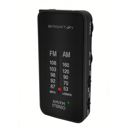 Brigmton BT-224 Radio AM/FM Negra