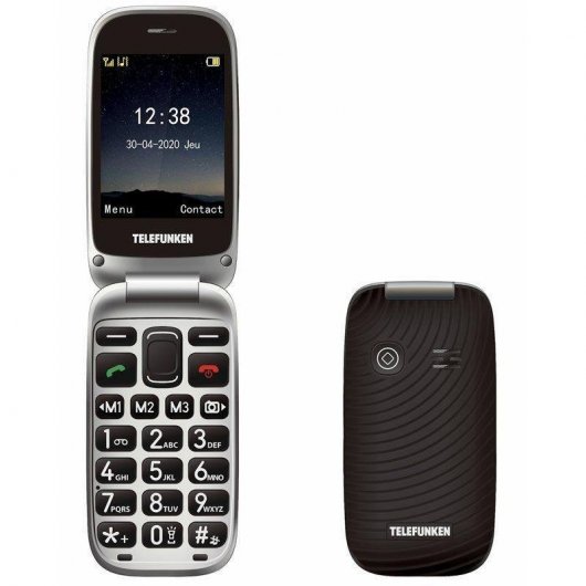 Telefunken S540 Teléfono para Personas Mayores Libre Negro