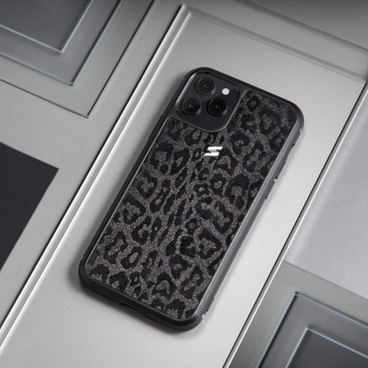 Suritt Leo Funda de Piel/Cuero Negro para iPhone 11 Pro Max
