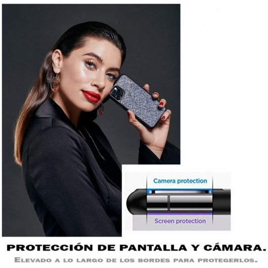 Suritt Leo Funda de Piel/Cuero Negro para iPhone 11 Pro Max