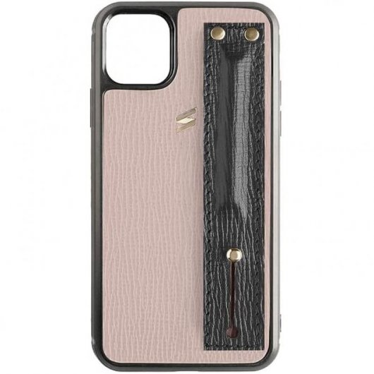 Suritt Corteccia Strap Funda de Piel/Cuero Rosa para iPhone 11 Pro