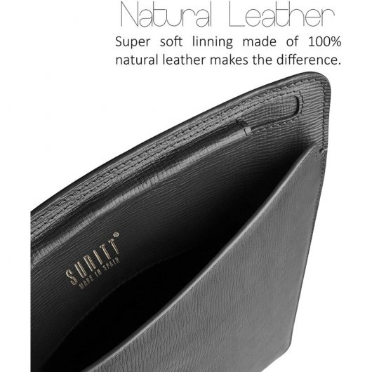 Suritt Corteccia Black Funda de Piel/Cuero Negra para iPad Pro 11"