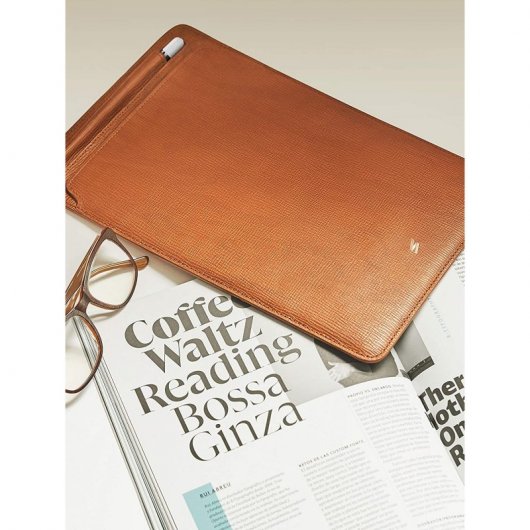 Suritt Corteccia Black Funda de Piel/Cuero Negra para iPad Pro 11"