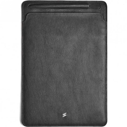 Suritt Corteccia Black Funda de Piel/Cuero Negra para iPad Pro 12.9"
