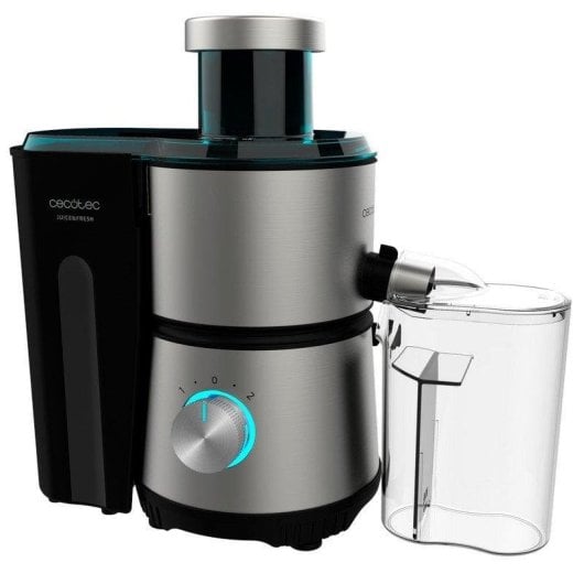 Exprimidor Cecotec Juice&Fresh 400 Titan Black compacto 400W 2 velocidades