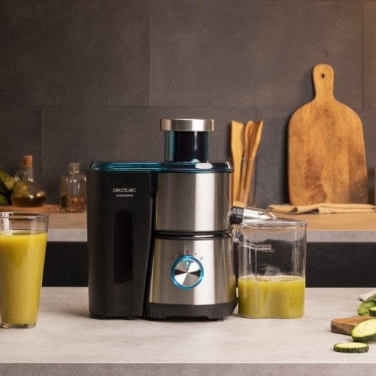 Exprimidor Cecotec Juice&Fresh 400 Titan Black compacto 400W 2 velocidades
