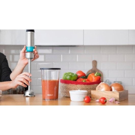 Stabmixer Cecotec Power TitanBlack 1200 XL Cream&Crush 1200W Titan-Klingen Edelstahl