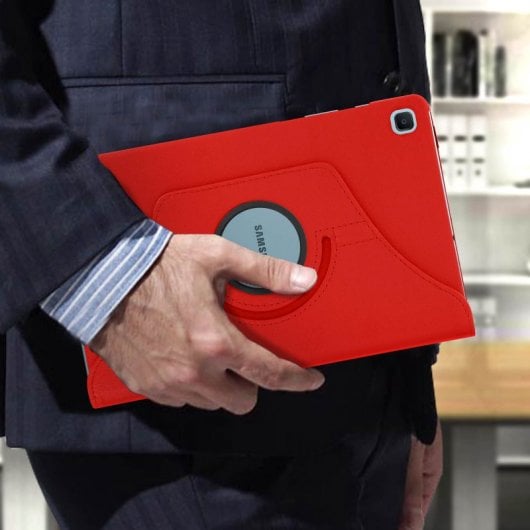 Avizar Funda Libro Soporte Roja para Samsung Galaxy Tab S6 Lite