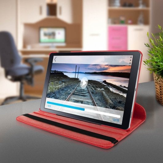 Avizar Red Stand Book Case für Samsung Galaxy Tab A 10.5