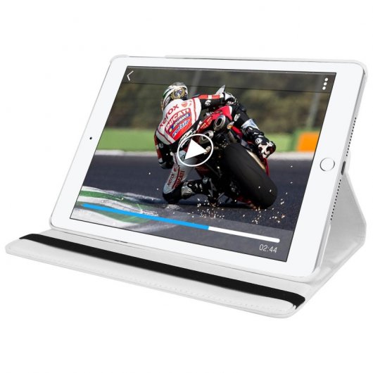 Avizar Funda Libro Soporte Blanca para Apple iPad 9.7 2018