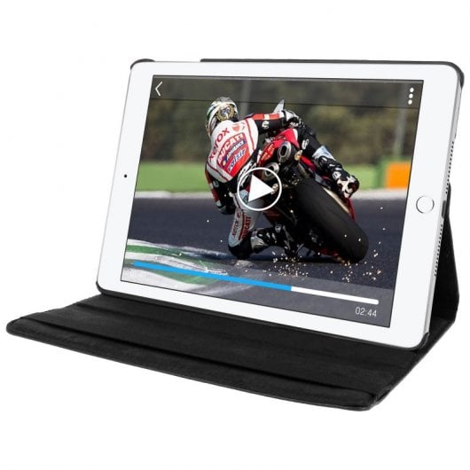 Avizar Funda Libro Soporte Negra para Apple iPad 9.7 2018
