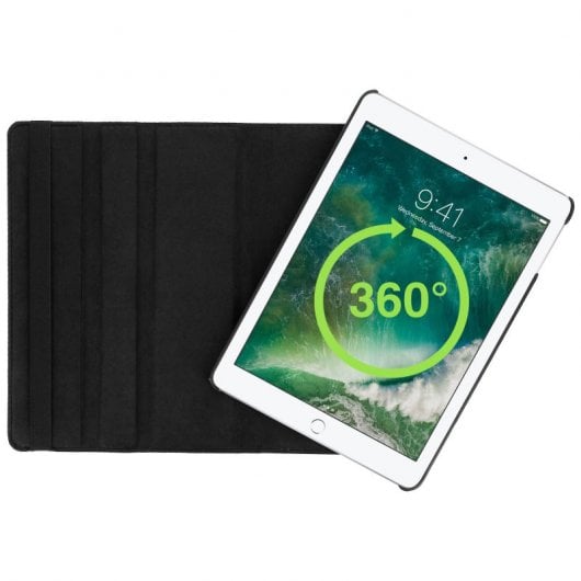 Avizar Funda Libro Soporte Negra para Apple iPad 9.7 2018