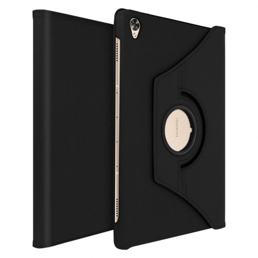 Avizar Funda Libro Soporte Negra para Huawei MediaPad M6