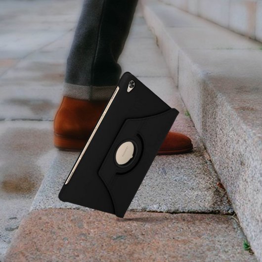 Avizar Funda Libro Soporte Negra para Huawei MediaPad M6