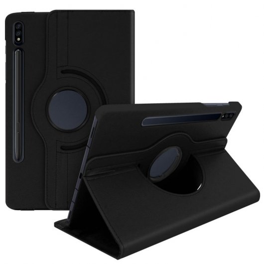 Custodia con supporto a libro nera Avizar per Samsung Galaxy Tab S7 Plus 12.4