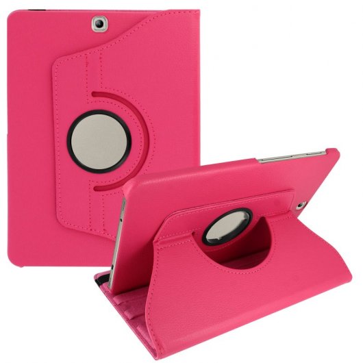 Avizar Funda Libro Soporte Fucsia para Samsung Galaxy Tab S2 9.7