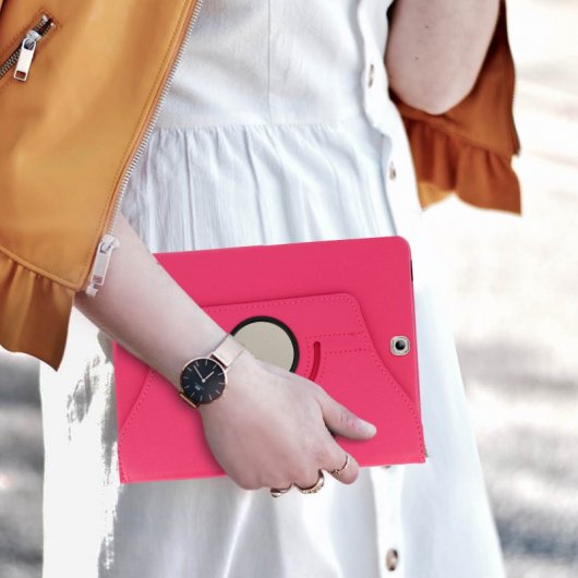 Avizar Funda Libro Soporte Fucsia para Samsung Galaxy Tab S2 9.7